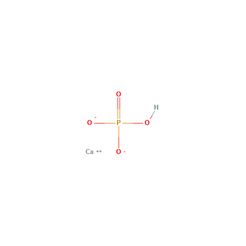 CALCIUM PHOSPHATE,DIBASIC (CAS: 7757-93-9) - Chemical Structure and Molecular Formula 