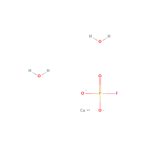 CALCIUM FLUOROPHOSPHATE (CAS: 37809-19-1) - Chemical Structure and Molecular Formula 
