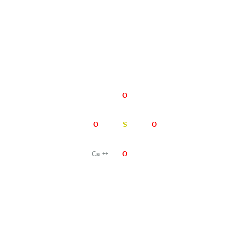 CALCIUM SULFATE (CAS: 7778-18-9) - Chemical Structure and Molecular Formula 