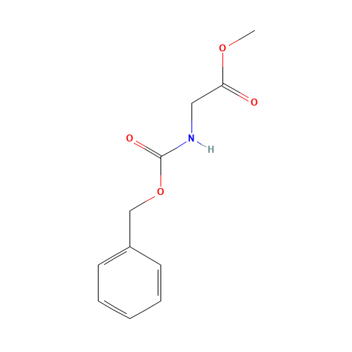 Z-GLY-OME (CAS: 1212-53-9) - Chemical Structure and Molecular Formula 