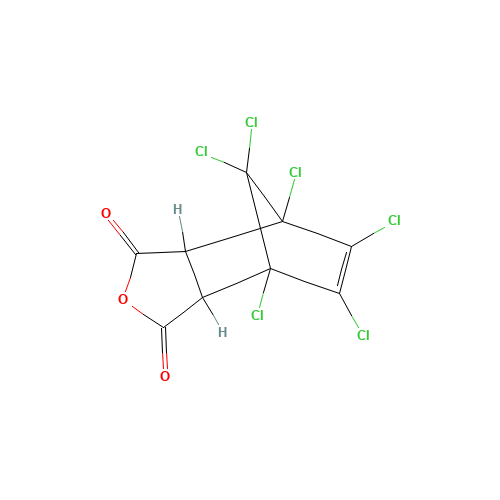 Chlorendic anhydride (CAS: 115-27-5) - Chemical Structure and Molecular Formula 