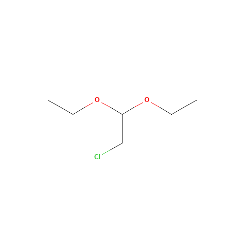 Chloroacetaldehyde diethyl acetal (CAS: 621-62-5) - Chemical Structure and Molecular Formula 