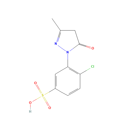 4-Chloro-3-(3-methyl-5-oxo-2-pyrazolin-1-yl)benzenesulfonic acid (CAS: 88-76-6) - Related Chemical Product