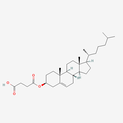 Cholesteryl hemisuccinate (CAS: 1510-21-0) - Chemical Structure and Molecular Formula 