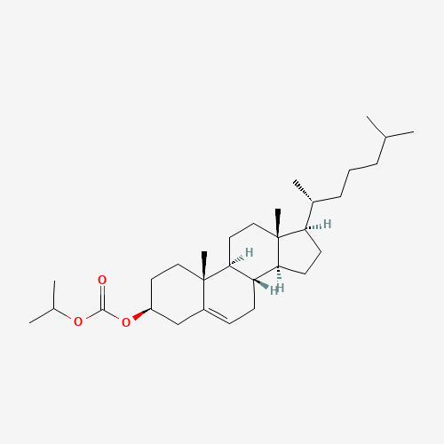 CHOLESTEROL ISOPROPYL CARBONATE (CAS: 78916-25-3) - Chemical Structure and Molecular Formula 