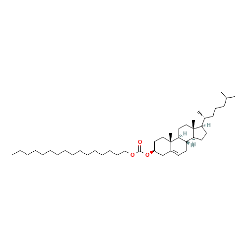 CHOLESTERYL HEXADECYL CARBONATE (CAS: 15455-87-5) - Chemical Structure and Molecular Formula 