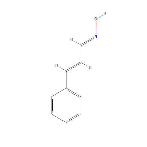 CINNAMALDEHYDE OXIME (CAS: 13372-81-1) - Chemical Structure and Molecular Formula 