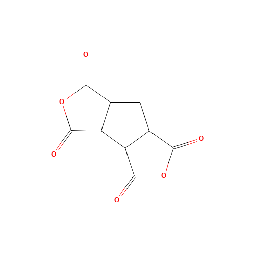 CIS-1,2,3,4-CYCLOPENTANETETRACARBOXYLIC DIANHYDRIDE (CAS: 4802-47-5) - Chemical Structure and Molecular Formula 