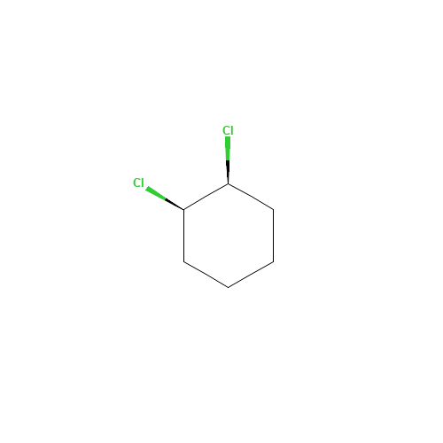 CIS-1,2-DICHLOROCYCLOHEXANE (CAS: 10498-35-8) - Chemical Structure and Molecular Formula 
