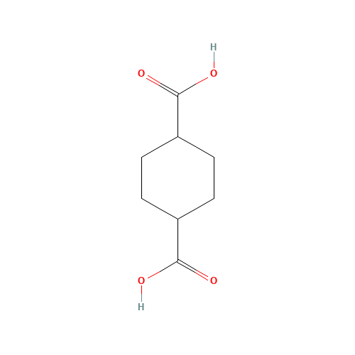 cis-1,4-Cyclohexanedicarboxybic acid (CAS: 619-81-8) - Chemical Structure and Molecular Formula 