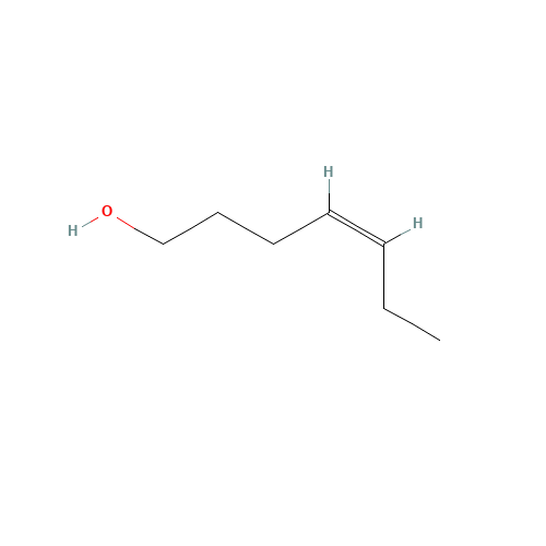 CIS-4-HEPTEN-1-OL (CAS: 6191-71-5) - Chemical Structure and Molecular Formula 