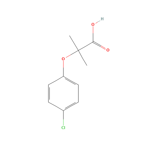 2-(4-Chlorophenoxy)-2-methylpropionic acid (CAS: 882-09-7) - Related Chemical Product