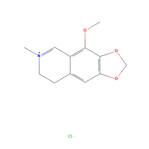 7,8-dihydro-4-methoxy-6-methyl-1,3-dioxolo[4,5-g]isoquinolinium chloride (CAS: 10018-19-6) - Related Chemical Product