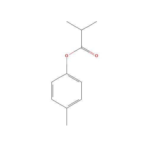 P-TOLYL ISOBUTYRATE (CAS: 103-93-5) - Chemical Structure and Molecular Formula 