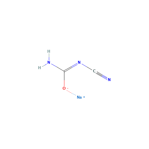 CYANOUREA SODIUM SALT (CAS: 76989-89-4) - Chemical Structure and Molecular Formula 