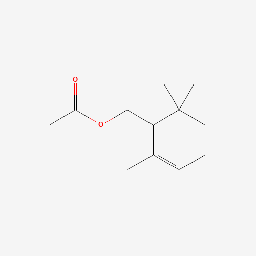 Cyclogeranylacetate (CAS: 69842-11-1) - Chemical Structure and Molecular Formula 