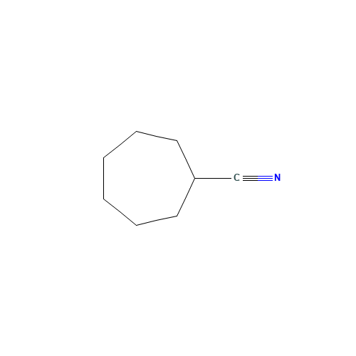 CYCLOHEPTYL CYANIDE (CAS: 32730-85-1) - Chemical Structure and Molecular Formula 