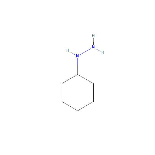 CYCLOHEXYLHYDRAZINE (CAS: 6498-34-6) - Chemical Structure and Molecular Formula 