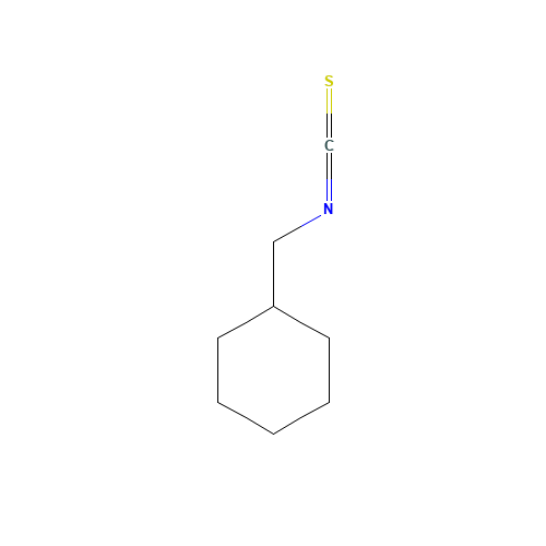 CYCLOHEXANEMETHYL ISOTHIOCYANATE (CAS: 52395-66-1) - Chemical Structure and Molecular Formula 