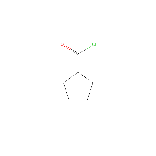 Cyclopentanecarbonyl chloride (CAS: 4524-93-0) - Chemical Structure and Molecular Formula 