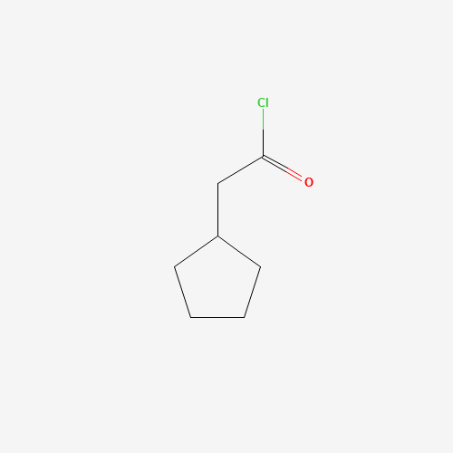 CYCLOPENTYLACETYL CHLORIDE (CAS: 1122-99-2) - Chemical Structure and Molecular Formula 