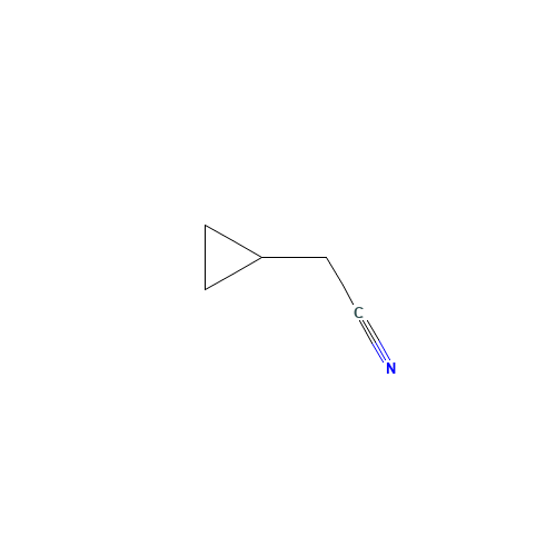 Cyclopropylacetonitrile (CAS: 6542-60-5) - Chemical Structure and Molecular Formula 