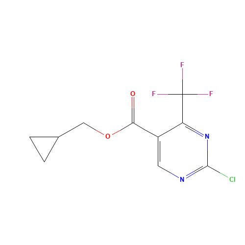 CYCLOPROPYLMETHYL 2-CHLORO-4-(TRIFLUOROMETHYL)PYRIMIDINE-5-CARBOXYLATE (CAS: 175137-31-2) - Related Chemical Product