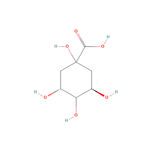 Quinic acid (CAS: 77-95-2) - Chemical Structure and Molecular Formula 