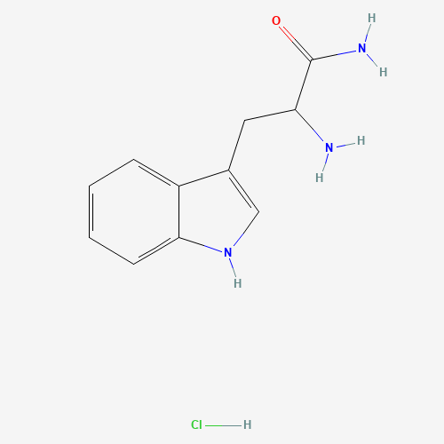 H-DL-TRP-NH2 HCL (CAS: 67607-61-8) - Chemical Structure and Molecular Formula 