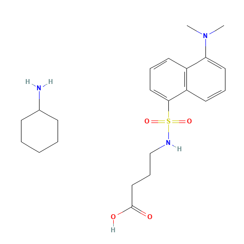 DANSYL-GAMMA-AMINO-N-BUTYRIC ACID CYCLOHEXYLAMMONIUM SALT (CAS: 76563-43-4) - Related Chemical Product