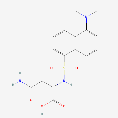 DANSYL-L-ASPARAGINE (CAS: 1100-23-8) - Chemical Structure and Molecular Formula 