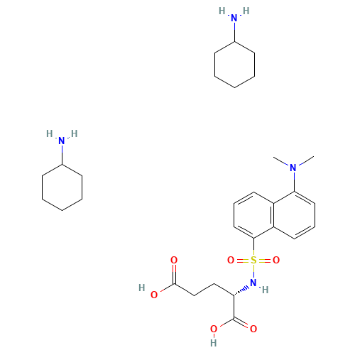 DANSYL-L-GLUTAMIC ACID DI(CYCLOHEXYLAMMONIUM) SALT (CAS: 53332-33-5) - Related Chemical Product