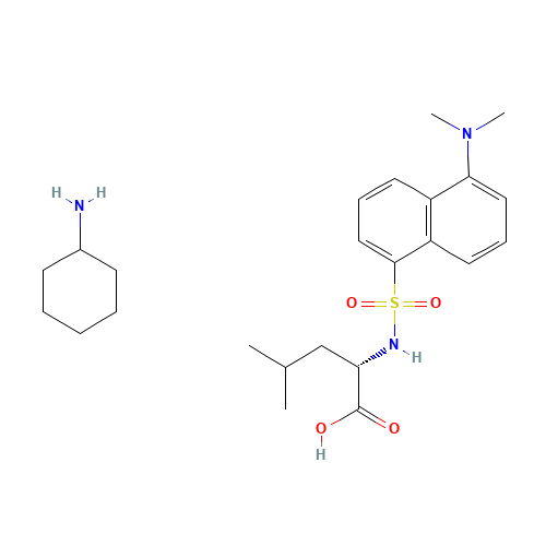 DANSYL-L-LEUCINE CYCLOHEXYLAMMONIUM SALT (CAS: 42954-58-5) - Related Chemical Product