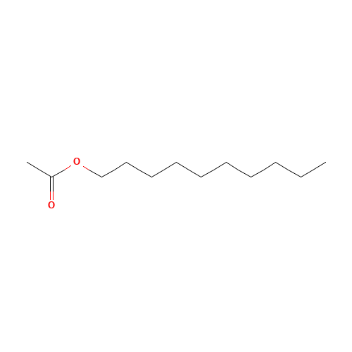 N-DECYL ACETATE (CAS: 112-17-4) - Chemical Structure and Molecular Formula 