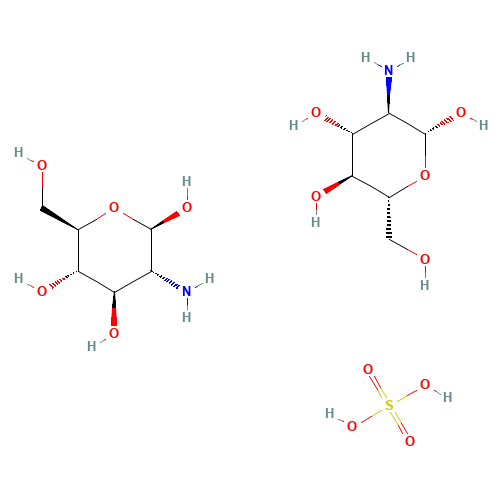 Glucosamine sulfate (CAS: 14999-43-0) - Chemical Structure and Molecular Formula 