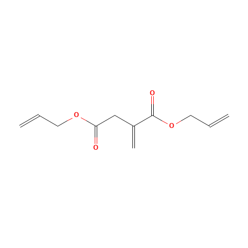 DIALLYL ITACONATE (CAS: 2767-99-9) - Chemical Structure and Molecular Formula 