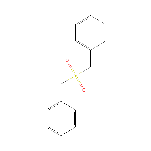 DIBENZYL SULFONE (CAS: 620-32-6) - Chemical Structure and Molecular Formula 