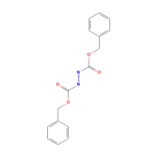 Dibenzyl azodicarboxylate (CAS: 2449-05-0) - Chemical Structure and Molecular Formula 