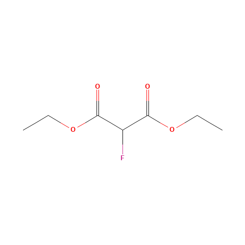 Diethyl fluoromalonate (CAS: 685-88-1) - Chemical Structure and Molecular Formula 