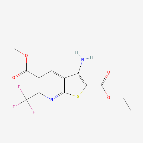 DIETHYL 3-AMINO-6-(TRIFLUOROMETHYL)THIENO[2,3-B]PYRIDINE-2,5-DICARBOXYLATE (CAS: 175277-75-5) - Related Chemical Product