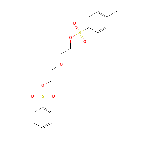 DIETHYLENE GLYCOL BIS(P-TOLUENESULFONATE) (CAS: 7460-82-4) - Chemical Structure and Molecular Formula 