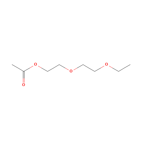 2-(2-Ethoxyethoxy)ethyl acetate (CAS: 112-15-2) - Chemical Structure and Molecular Formula 
