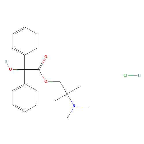 2-(dimethylamino)-1,1-dimethylethyl diphenylglycolate hydrochloride (CAS: 70280-88-5) - Related Chemical Product