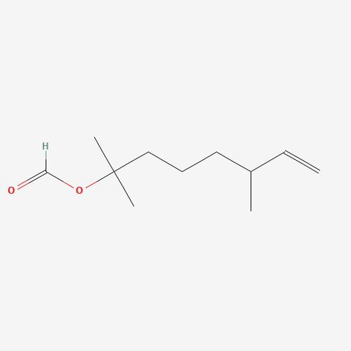 2,6-dimethyloct-7-en-2-yl formate (CAS: 25279-09-8) - Chemical Structure and Molecular Formula 