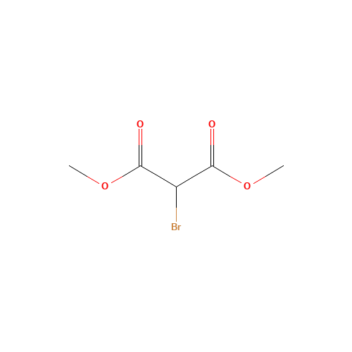 DIMETHYL BROMOMALONATE (CAS: 868-26-8) - Chemical Structure and Molecular Formula 