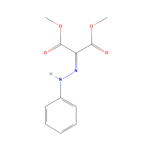 2-(PHENYLHYDRAZONO)MALONIC ACID DIMETHYL ESTER (CAS: 13732-26-8) - Chemical Structure and Molecular Formula 