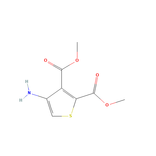 Dimethyl 4-aminothiophene-2,3-dicarboxylate (CAS: 62947-31-3) - Chemical Structure and Molecular Formula 