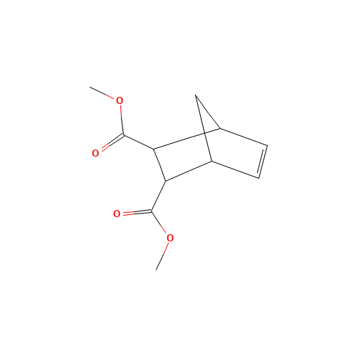 DIMETHYL 5-NORBORNENE-2,3-DICARBOXYLATE (CAS: 5826-73-3) - Chemical Structure and Molecular Formula 