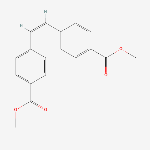 DIMETHYL CIS-STILBENE-4,4'-DICARBOXYLATE (CAS: 143130-82-9) - Chemical Structure and Molecular Formula 
