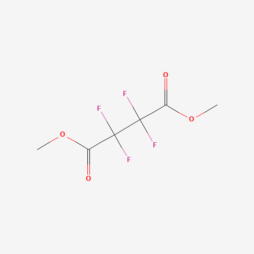 DIMETHYL TETRAFLUOROSUCCINATE (CAS: 356-36-5) - Chemical Structure and Molecular Formula 